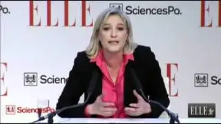 Marine Le Pen au sujet de la parité Homme-Femme