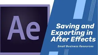 Saving and exporting your videos in Adobe After Effects