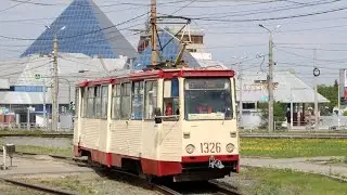 Поездка на трамвае КТМ 71-605М3 (1989 г.в) (борт 1326) маршрут 22 Г. Челябинск