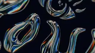 OPEN YOUR EYES | Chrome Typography | Illustrator, Blender & AfterEffects