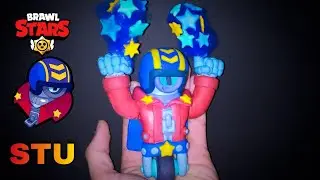 Making brawl stars Stu - clay art