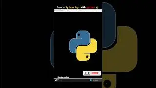 python 🐍 logo with python 🐢💥 