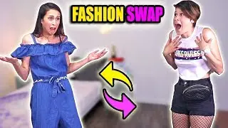 FASHION SWAP MET MIJN ZUSJE! || Challenge