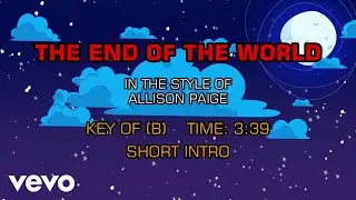 Allison Paige - End Of The World (Karaoke)