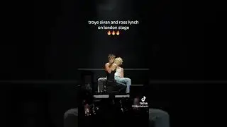 Troye Sivan dancing with Ross Lynch on STGEO Tour