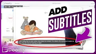 How to ADD SUBTITLES to Doodly videos | Doodly Tutorials