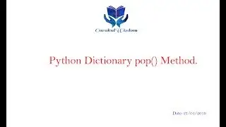 65-Python Dictionary pop() Method
