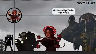 Skibidi Toilet 1-77 Size Comparison & All Abilities (Update) 🔥
