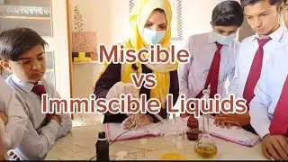 Chemistry Experiment: Miscible vs. Immiscible Liquids | Class 9