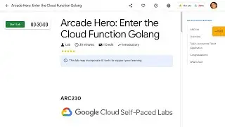 Arcade Hero Enter the Cloud Function Golang ARC230