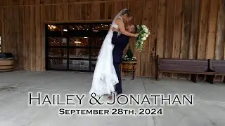 Wedding Highlight Video: Hailey & Jonathan (Sept 2024)