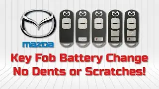 HOW TO Replace The Battery on A Mazda Key Fob Remote for Mazda 3, 6, MX, CX Series