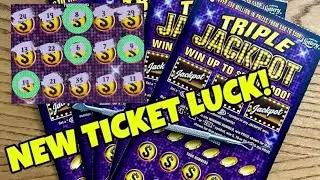 Got lucky on the brand new Florida lottery triple jackpot scratch off tickets! ￼