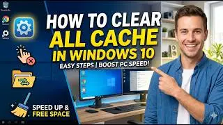 How to clear all cache in windows 10