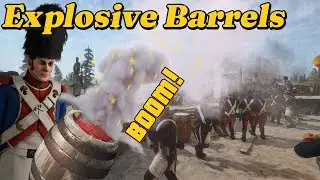 Using Explosive Barrels in Holdfast Nations At War