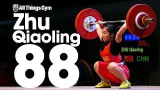 Zhu Qiaoling (53kg, China, 18 y/o) 88kg Snatch 2017 Junior World Championships