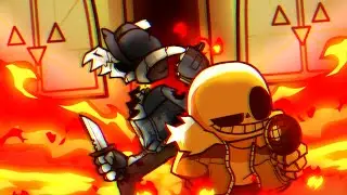 The Genocide Route (Genocide x Burning in hell) (Tabi vs Sans) (FNF)