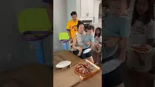 Who wins the most pizza slices?? // Eat or Skip Challenge