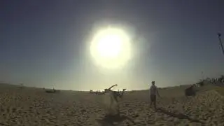 Freerunning at Huntington Beach