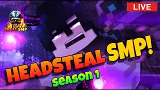 SKULL SMP Season 1 | Public Headsteal SMP | 24/7 Server | Minecraft Live