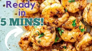Quick and Easy PAN SEARED SHRIMP || How To Make Pan Seared Shrimp || 15-minute recipe for dinner