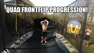 ROAD TO LANDING QUADRUPLE FRONTFLIP! *WITH RYAN MALLOY*