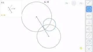 Euclidea 9.5 (Iota 5) Solution walkthrough
