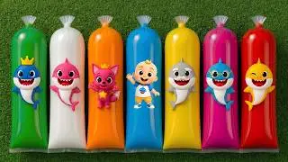 FINDING: Baby Shark, Pinkfong, Daddy Shark, Grandma Shark, Grandpa Shark, William, Mommy Shark.