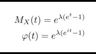 Moment generating and characteristic function of Possion and uniform distribution