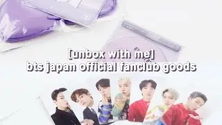 [unbox with me] bts japan fanclub goods - renewal gift, fc magazine, w member photocards, etc