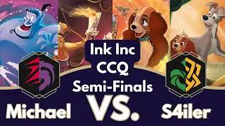 Disney Lorcana Ink Inc CCQ Semi-Finals Gameplay | Ruby Amethyst vs Dogs