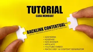 Cara Membuat Bancklink Contextual Berkualitas Plus Adsense, Adsterra
