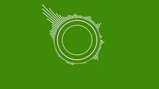 Audio Spectrum Green Screen Video background effect / Full HD / NO COPYRIGHT