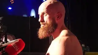 Peter Queally Post Fight Media Scrum at Bellator Dublin