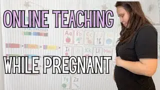 Online Teaching While Pregnant | SURPRISE! 🤰