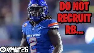Do NOT Recruit RB in Dynasty CFB26! Do This Instead!