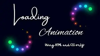 loading animation using html and css Only | #html #css |