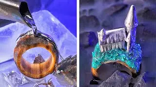 DIY Hogwarts Castle Ring 🧙‍♂️ Magical Crafts For True Harry Potter Fans