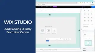 Wix Studio | Add Padding Directly from Your Canvas