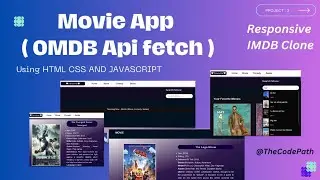 Mini IMDB Clone | Movie App Using #Html #Css #Javascript #coding #computerscience #softwaredeveloper