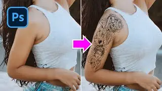 How To Add Any Tattoo to The Human Body in Photoshop