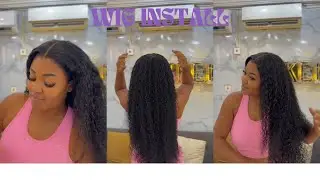 BEST pre-plucked Curly 13*6 frontal wig install | Voluminous curls | No baby hair | ASTERIA HAIR
