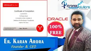 7 Free Oracle Certifications - Oracle Databases for Developers Free Course with Certificate PL/SQL