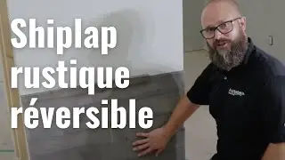 Shiplap rustique réversible