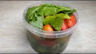 Salted GREEN TOMATOES. How TASTY to pickle green tomatoes. Step by step recipe.