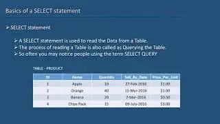 14 Oracle SQL Developer Tutorial For Beginners  14   Basics of a SELECT statement