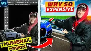 Designing a Viral Thumbnail for 'Why So Expensive a Car' in Photoshop!