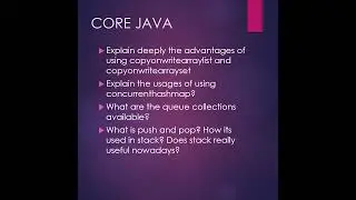 HCL Core Java Interview Questions for exp 4 to 12 yrs #java @java