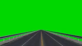 driving a Road / Highway copyright free green screen video