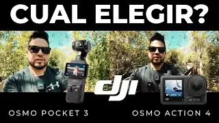 COMPARATIVA entre DJI OSMO ACTION 4 y OSMO POCKET 3.